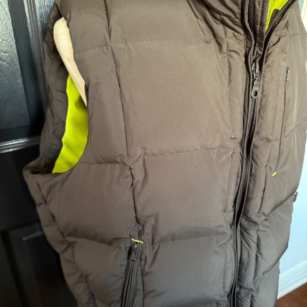 TailorByrd Brown Down Filled Fleece Lined Puffer Vest Mens Size Medium Outdoor - Picture 4 of 9
